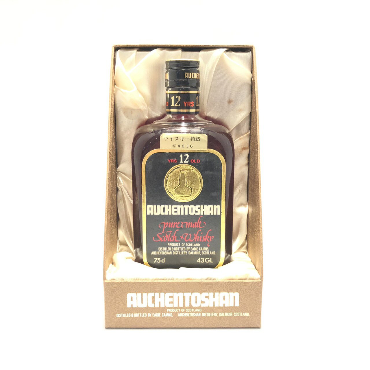 AUCHENTOSHAN 特級オーヘントッシャン12年AUCHENTOSHANYRS 12 OLD43GL / 75cl