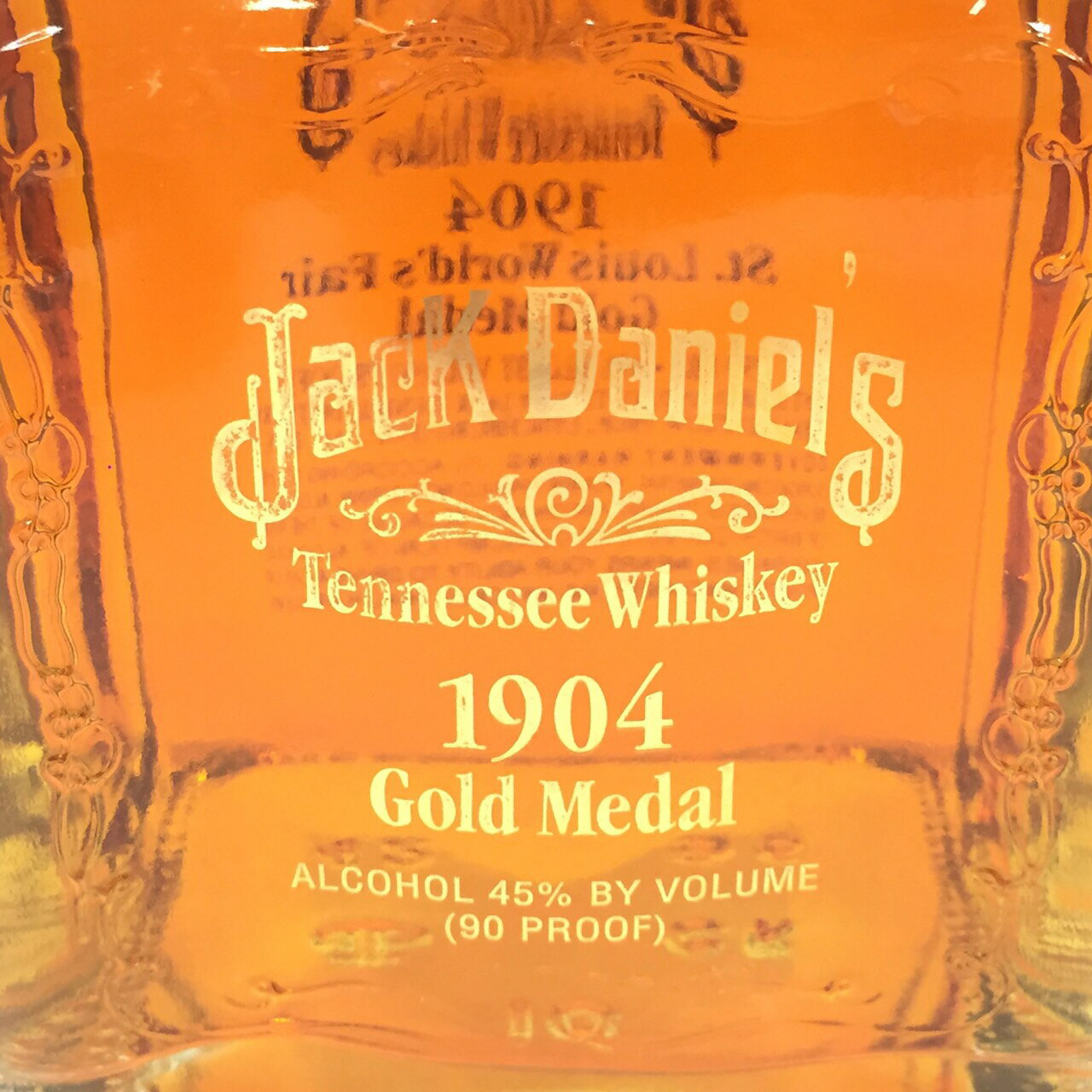 ジャックダニエルセントルイス博 ゴールドメダル記念ボトルデキャンタボトルJack Daniel's1904 St. Louis World's Fair Gold MedalDecanter Bottle45% ALC. BY VOL. / 750ML
