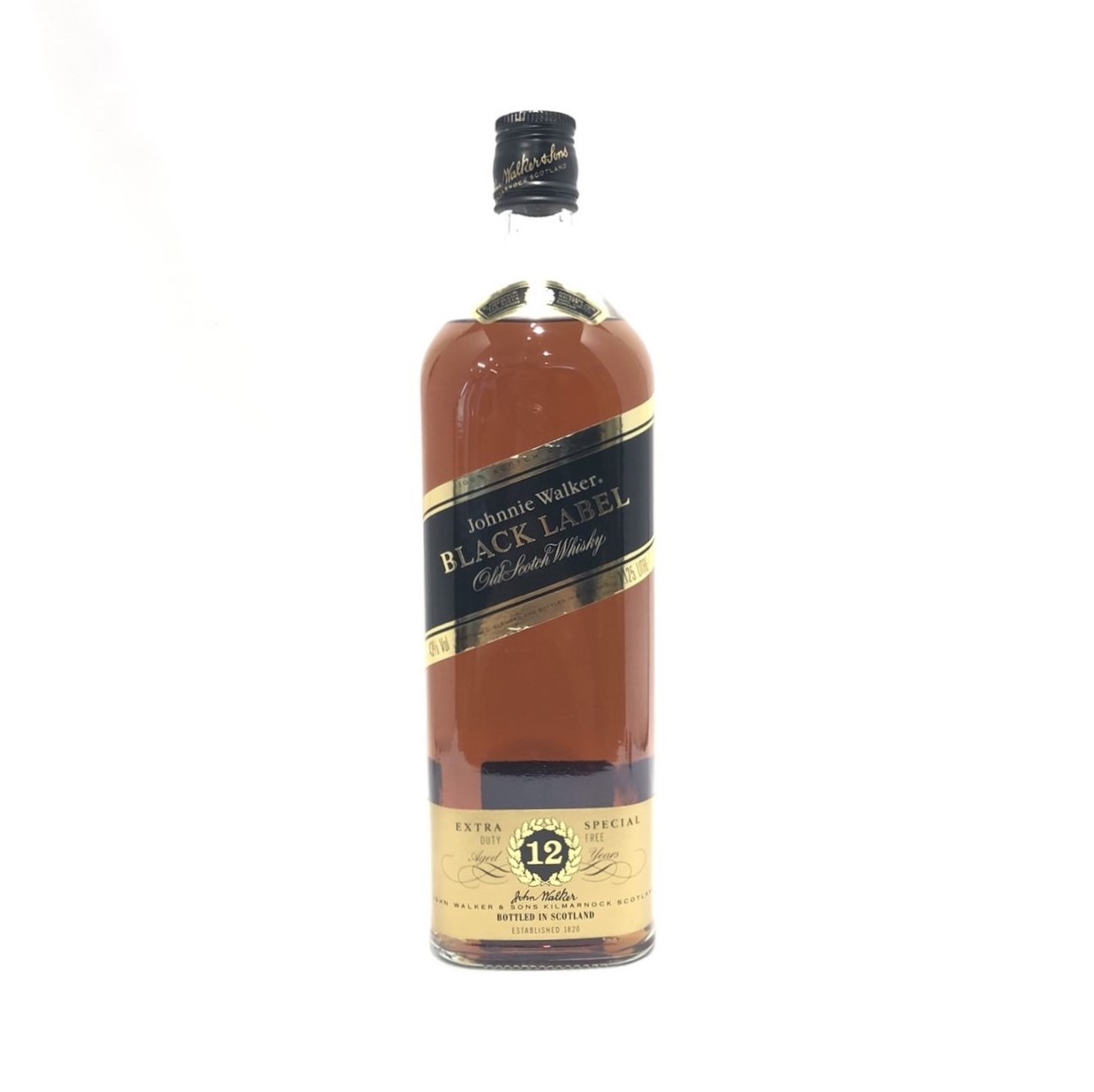 ジョニーウォーカー黒ラベル12年Johnnie WalkerBLACK LABELAGED 12 YEARS43% Vol / 1.125 LITRE