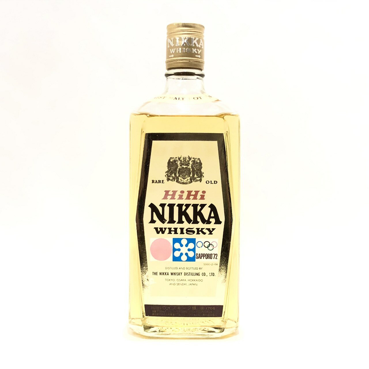 ニッカ ウイスキー2級ハイハイニッカウイスキー札幌オリンピック 1972年 記念ボトルNIKKAHiHi NIKKA WHISKYSAPPORO'7239% / 720ml