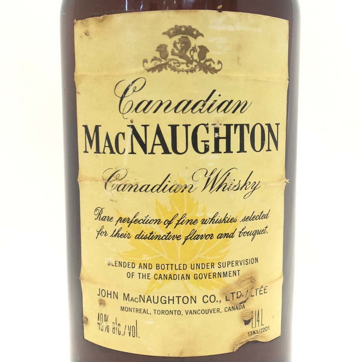 Mac NAUGHTONCanadian Whisky40% alc./vol. / 1.14L