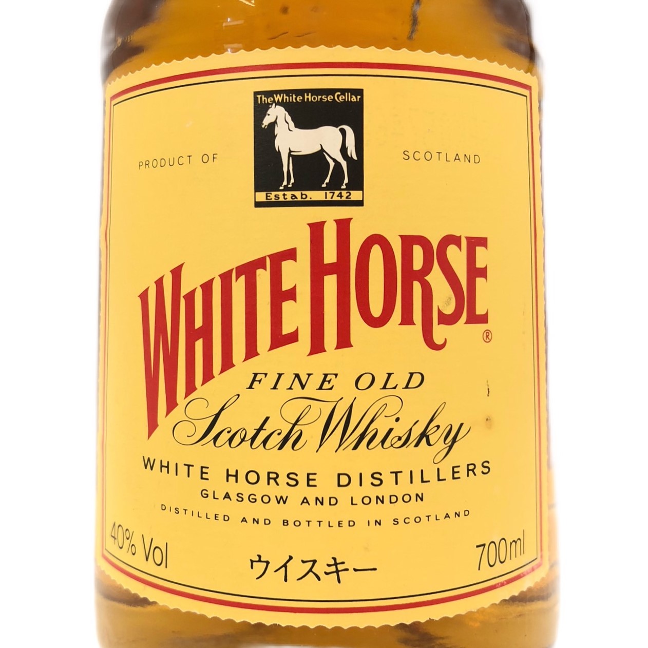 ホワイトホースWHITE HORSE40%vol / 70cl