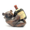 サントリー ボトルホルダー 木彫りの熊 オールド ウィスキー700ml空瓶付きSUNTORY Bear wood carving’s bottle holder...
