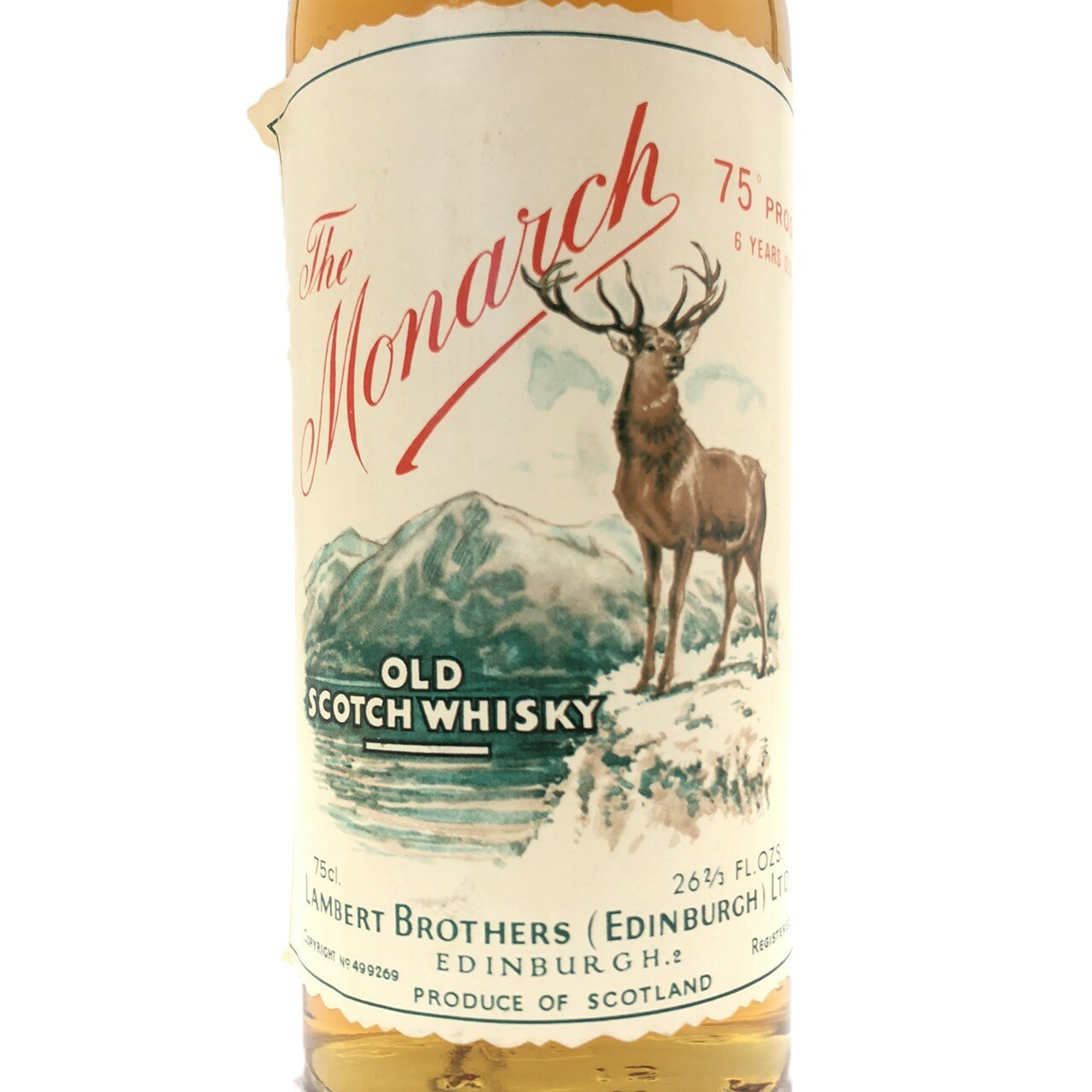 特級ザ・モナーク 6年The Monarch6 YEARS OLD75cl ／75°PROOF