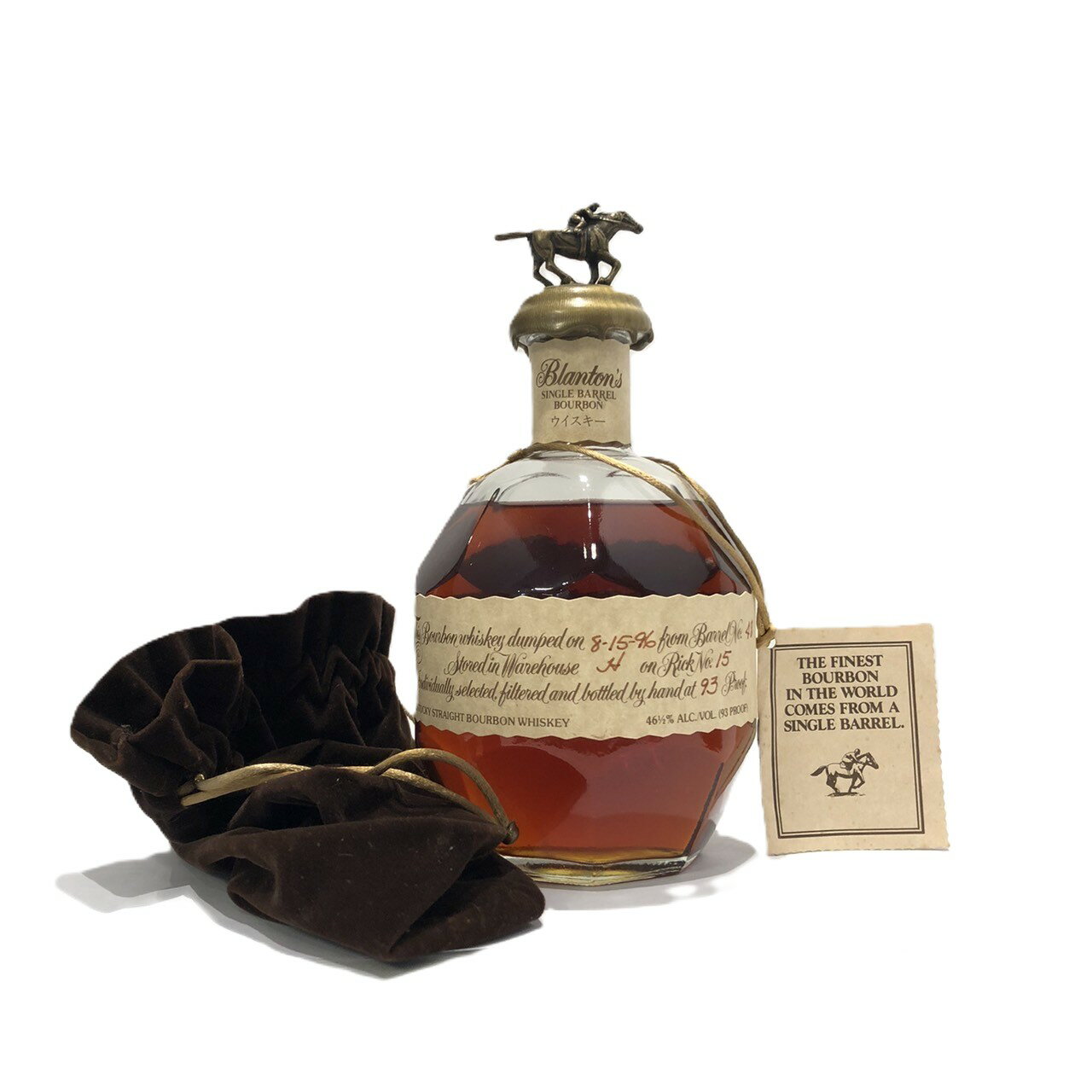 ブラントン 1996樽No.48ボトルNo.84Blanton 1996Barrel No. 48Bottle No. 8446.5%ALC./VOL / 93 PROOF750ml