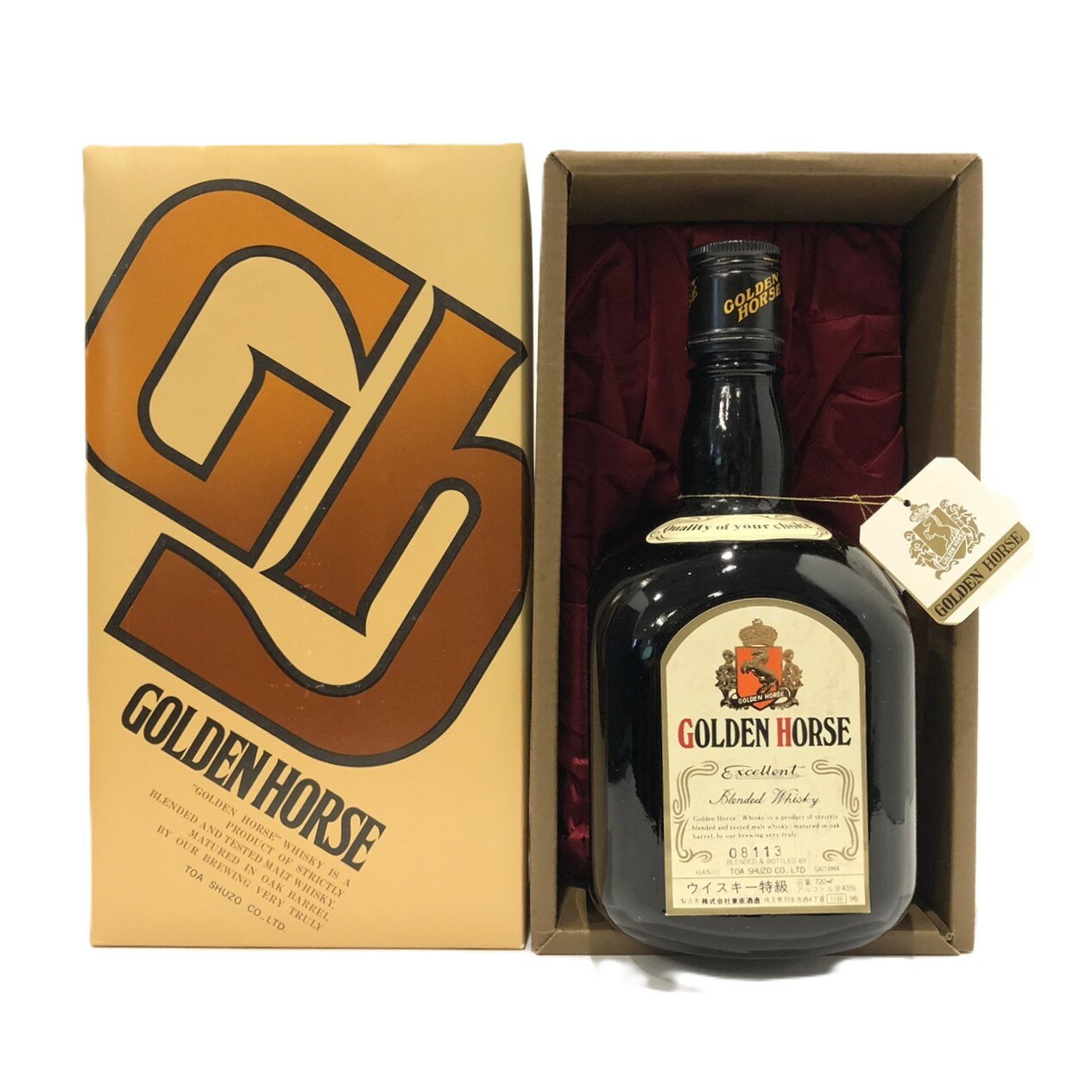 特級ゴールデンホース スペシャル東亜酒造GOLDEN HORSE SPECIALTOA SHUZO43% / 720mlモルトウィスキー配合率 40％