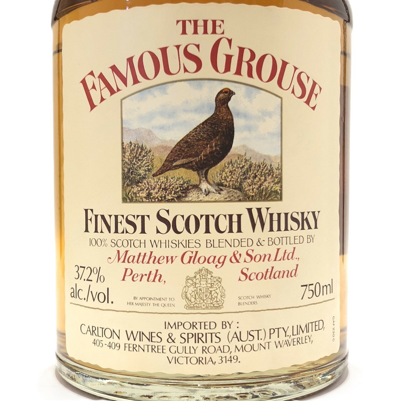 謎のボトル　フェイマス グラウスTHE FAMOUS GROUSESCOTCH WHISKY37.2％ / 75cl