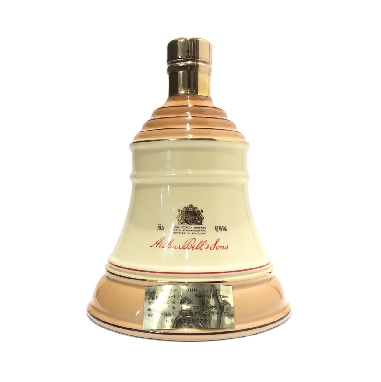 ベルズベル型デキャンタBELL'Sdecanter bottle75cl ／43％約592g