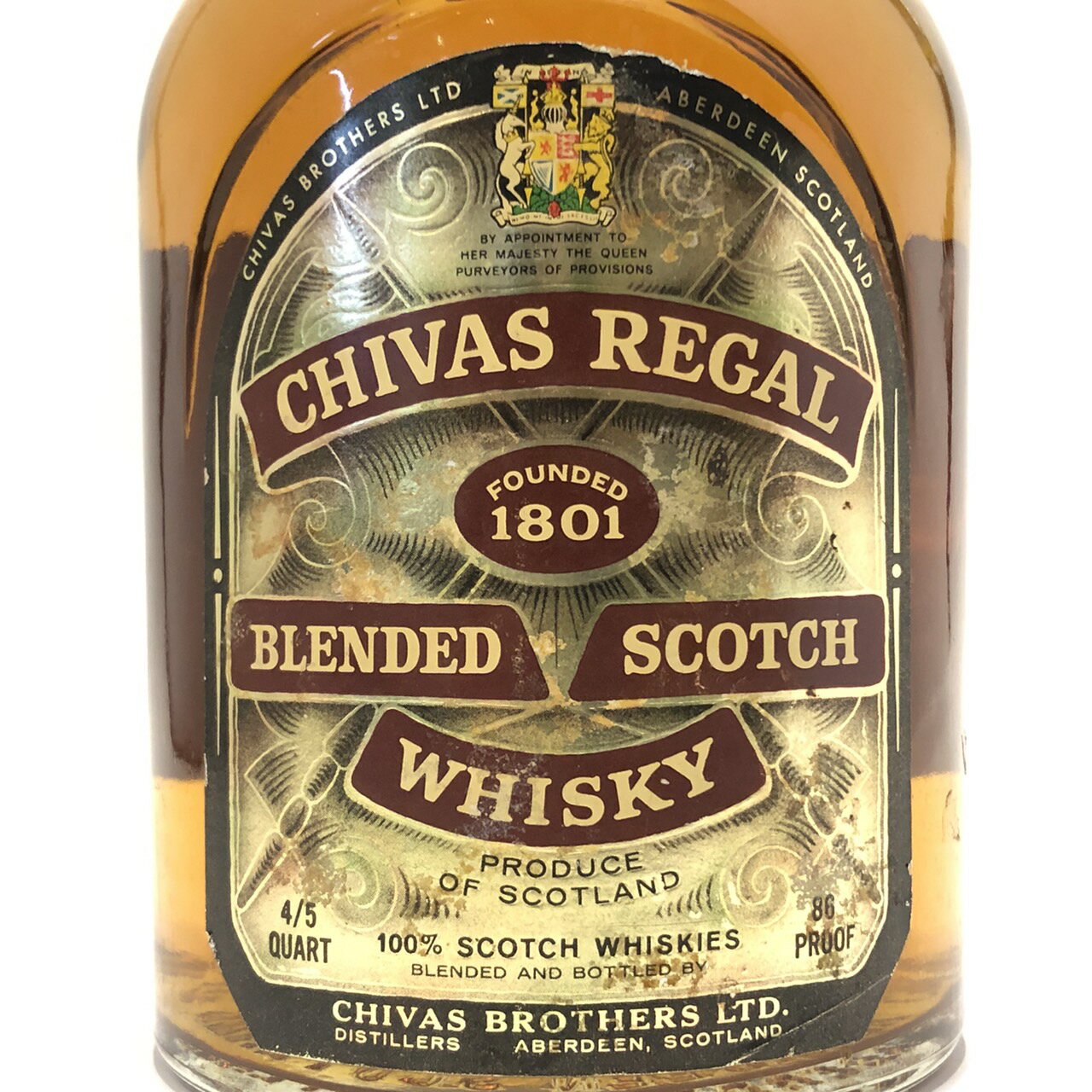 シーバス リーガル 12年CHIVAS REGAL12 YEARS OLD4/5 QUART / 86PROOF