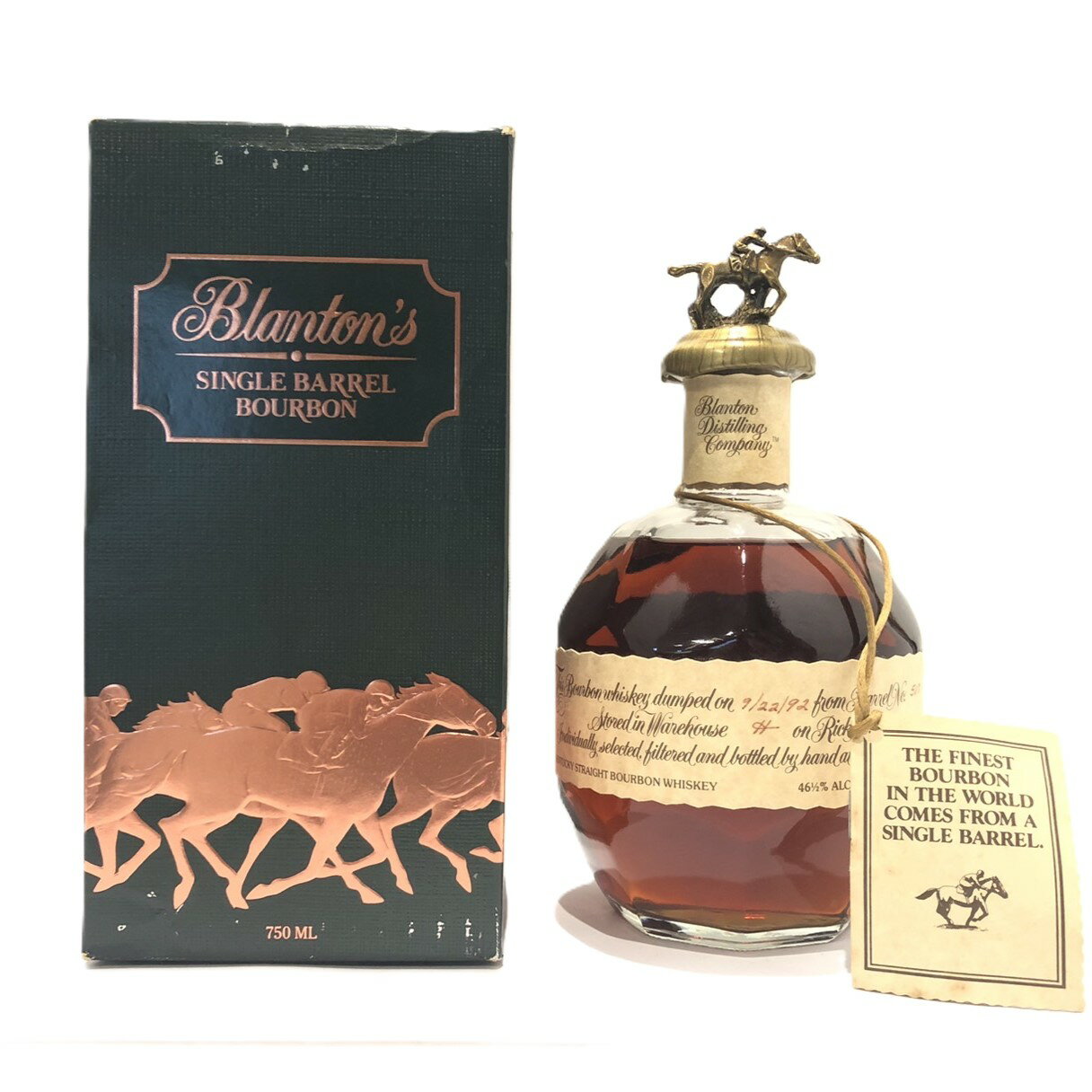 ブラントン 9-22-92樽No.517ボトルNo.30Blanton 9-22-92Barrel No. 517Bottle No. 30750ml / 46 1/2% ALC./VOL.(93PROOF)