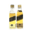 ジョニーウォーカー 12年ミニチュア2本セット黒ラベルエクストラ スペシャルJOHNNIE WALKER'S MINIATURE Set of 212 YEAR...