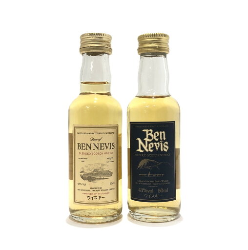 ベン・ネヴィス ミニチュア 2本セットBen Nevis MINIATURE BOTTLE Set of 250m/43% ベン・ネヴィス ミニチュア 2本セットBen Nevis MINIATURE BOTTLE Set of 250m/43%