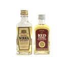 ミニチュアウィスキー2本セットサントリー 2級 レッド エクストラハイハイニッカ 2級 レアオールドJAPANESE MINIATURE WHISKY'S Se...