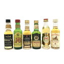 ミニチュアウィスキー 6本セットMINIATURE WHISKY BOTTLE'S Set Of 6特級 BIG T 68ml/43%特級 J&B 48ml/4...