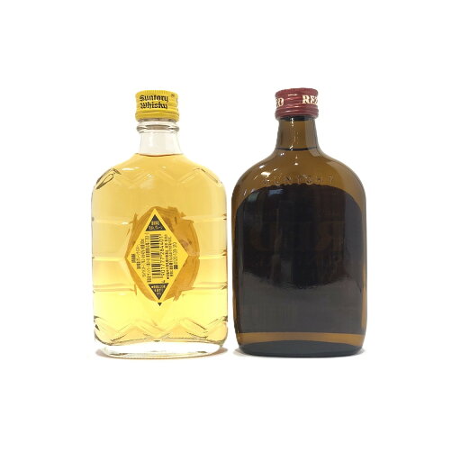 サントリー ブレンドウィスキー ベビーボトル 180ml 2本セット角瓶 40%レッド 39%SUNTORY BLENDED WHISKY180ml WHISKY BOTTLE Set Of 2SUNTORY WHISKY 80proofRED 39%