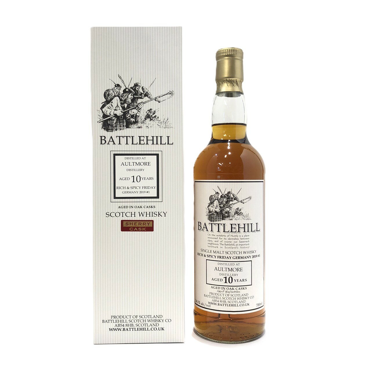 オルトモア 10年バトルヒルシェリーカスクAULTMORE AGED 10 YEARSBATTLEHILLSHERRY CASK54.5%alc /vol / 700ml