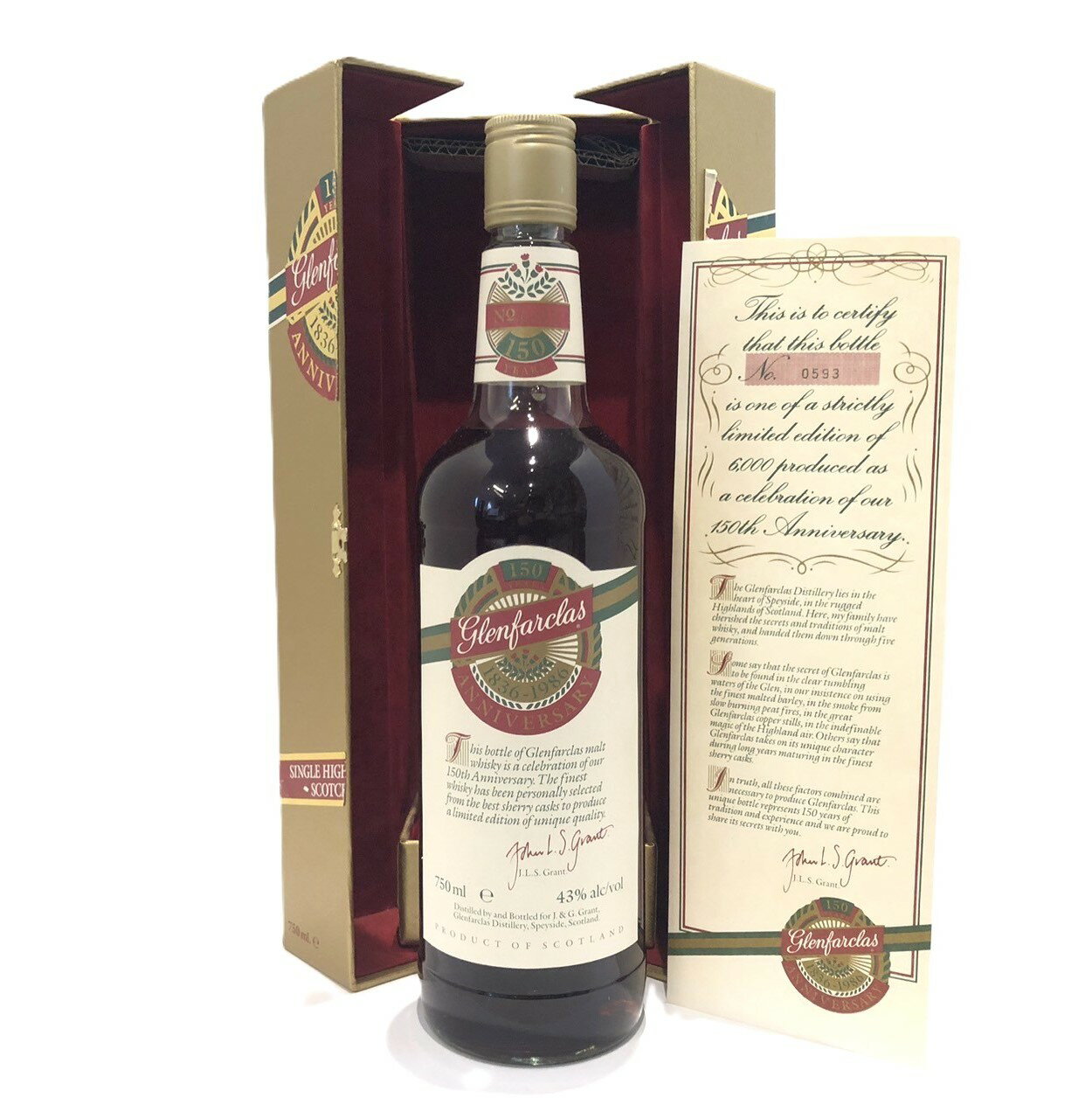 グレンファークラス 150周年記念ボトルGlenfarclas150th Anniversary 750ml / 43%vol