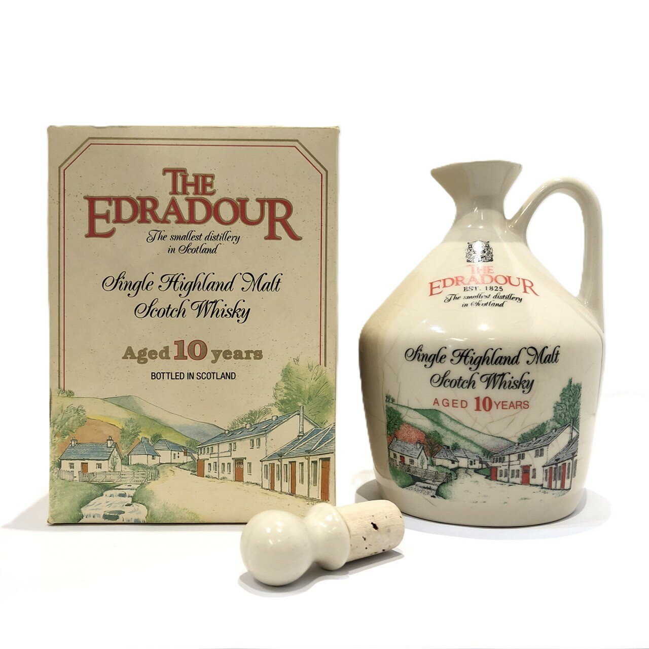 エドラダワー 10年陶器ボトル フラゴンボトルEdradour AGED 10 YEARSCERAMIC BOTTLE FLAGON BOTTLE43°G..