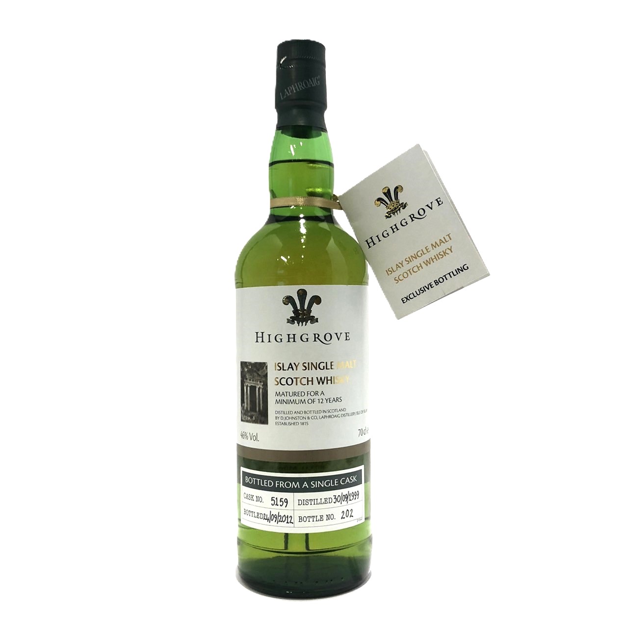 ラフロイグ 1999-2012 12年ハイグローヴLAPHROAIG 1999-2012AGED 12 YEARS HIGH GROVE70cl ／ 46％Vol