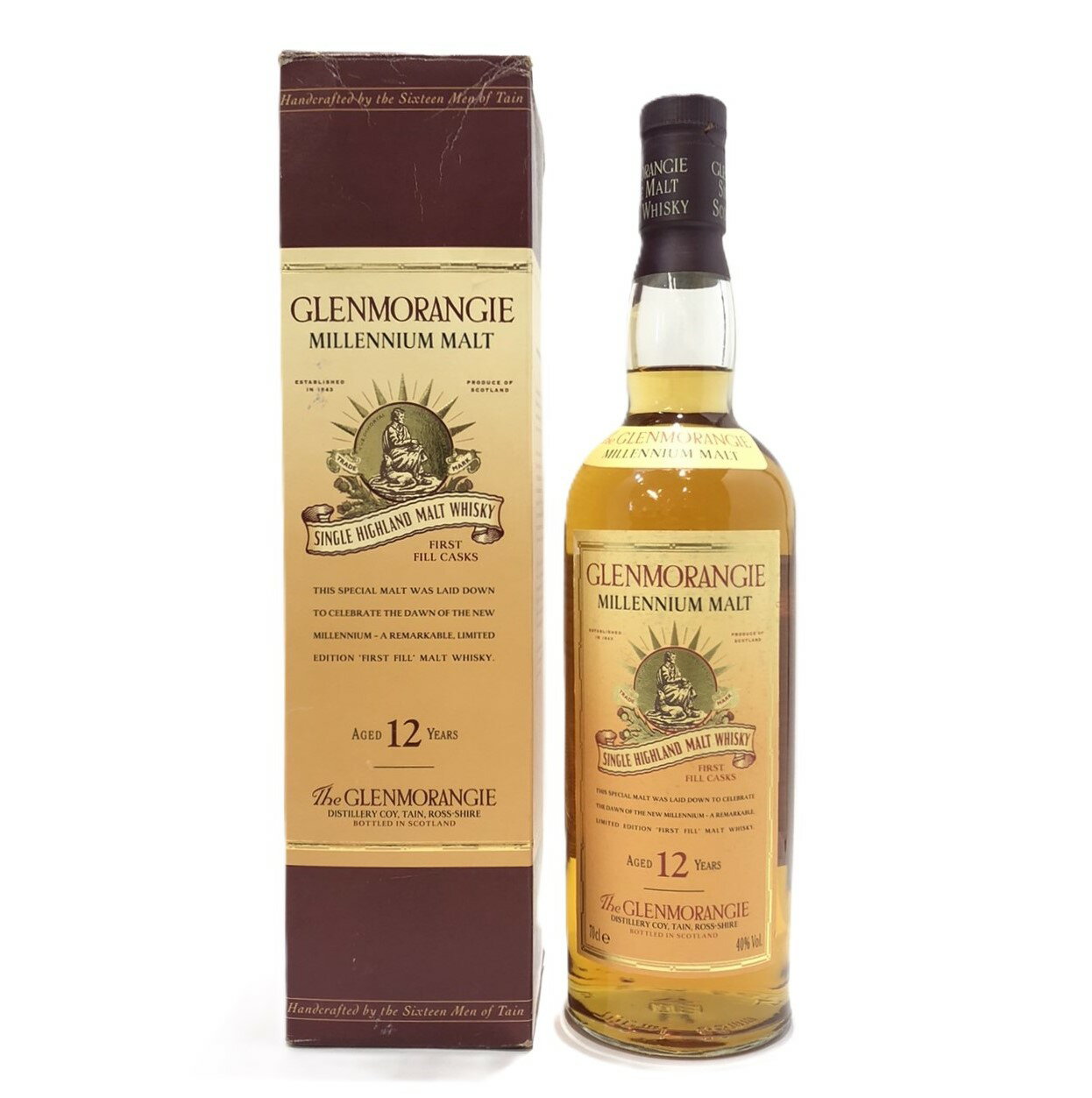 グレンモーレンジ 12年ミレニアム モルトGLENMORANGIEAGED 12 YEARSMILLENNIUM MALT40% Vol./ 70cl