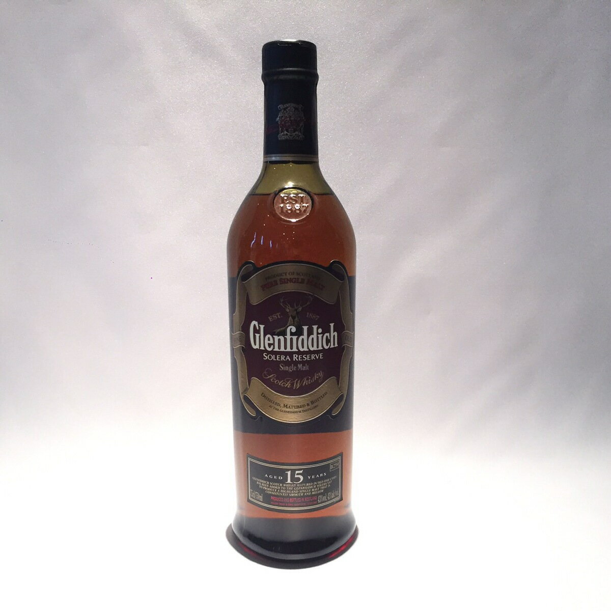 グレンフィディック 15年ソレラリザーブGlenfiddich AGED 15 YEARS SOLERA RESERVE 43% / 75cL