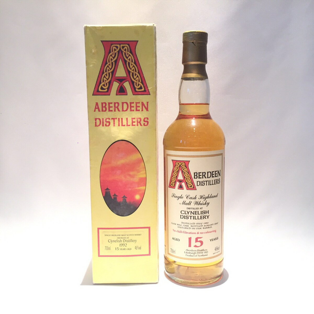 ディスティラーズアバディーンクライヌリッシュ1992AGED 15年DISTILLERSABERDEENClynelish1992AGED 15 YEARS46％vol / 700ml