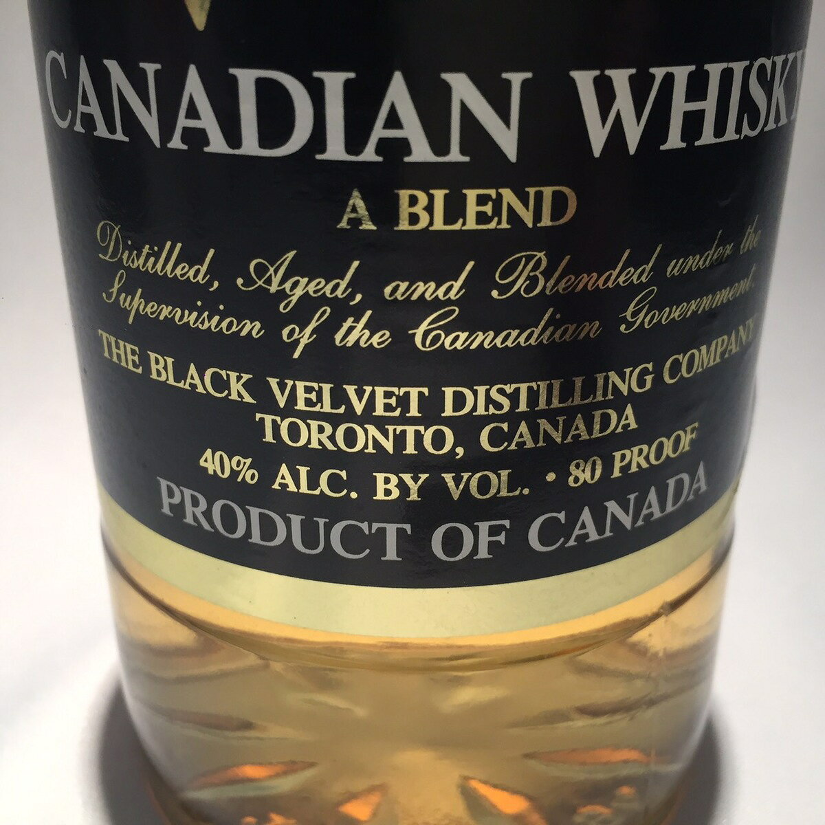 ���ʥǥ����󥦥��������֥�å��٥�٥å�CANADIAN WHISKYBlack VELVET40% ALC.BY VOL. / 80 PROOF750ML