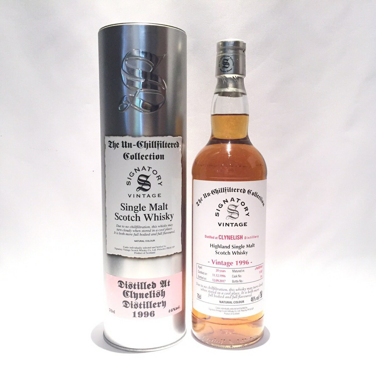 シグナトリークライヌリッシュ 20年1996 - 2017SIGNATORY CLYNELISH 20years46%vol. / 70cl