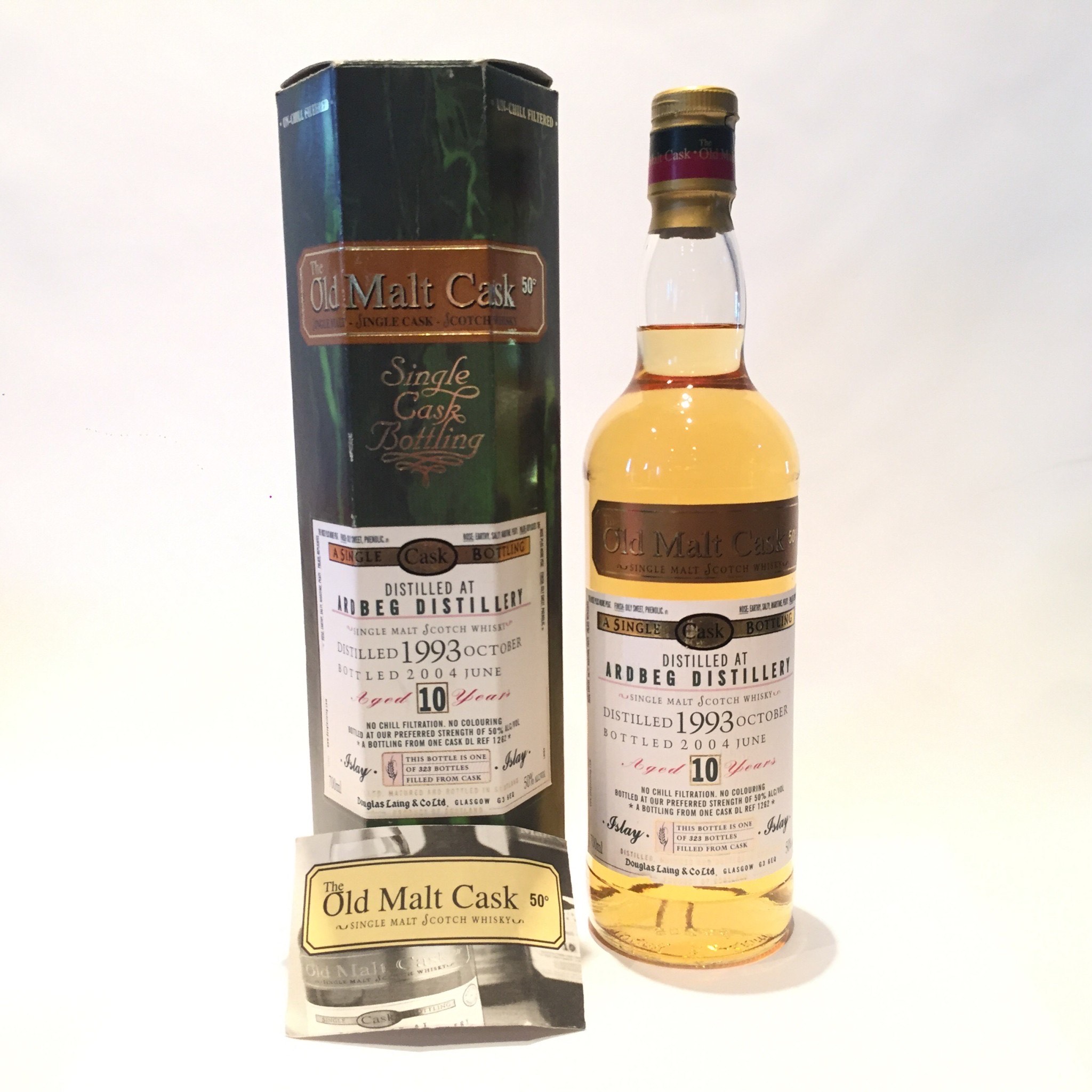 アードベッグ Ardbeg Douglas Laing & Co. Ltd. The Old Malt Cask 1993 - 2004 10 Years old 50% ALC.VOL / 700ml Refill Hogshead matured Cask Ref. DL 1262