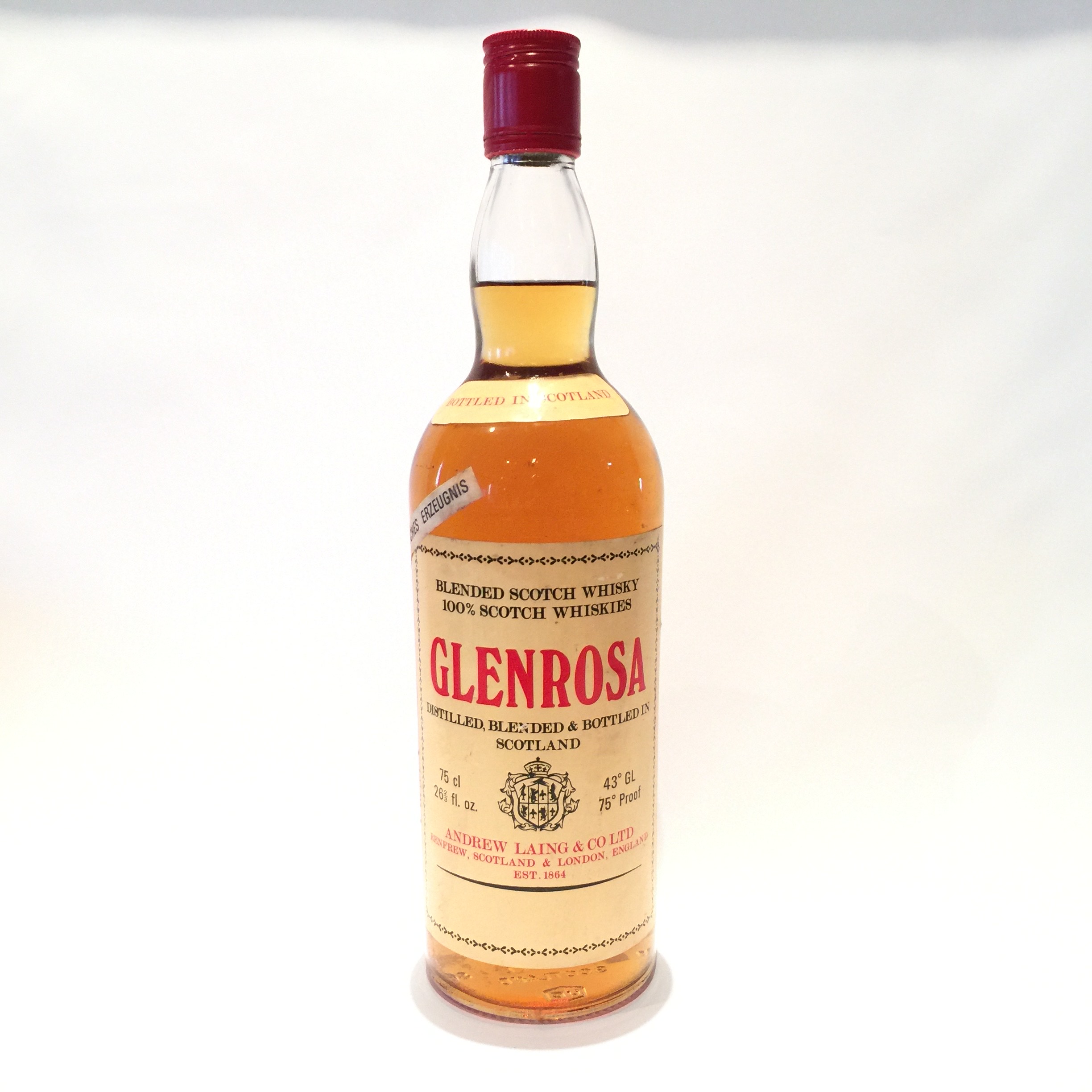 GlenrosaO[UAndrew Laing & Co. Ltd.Blended Scotch Whisky43 GL 75 Proof75 cl 26? fl. oz.