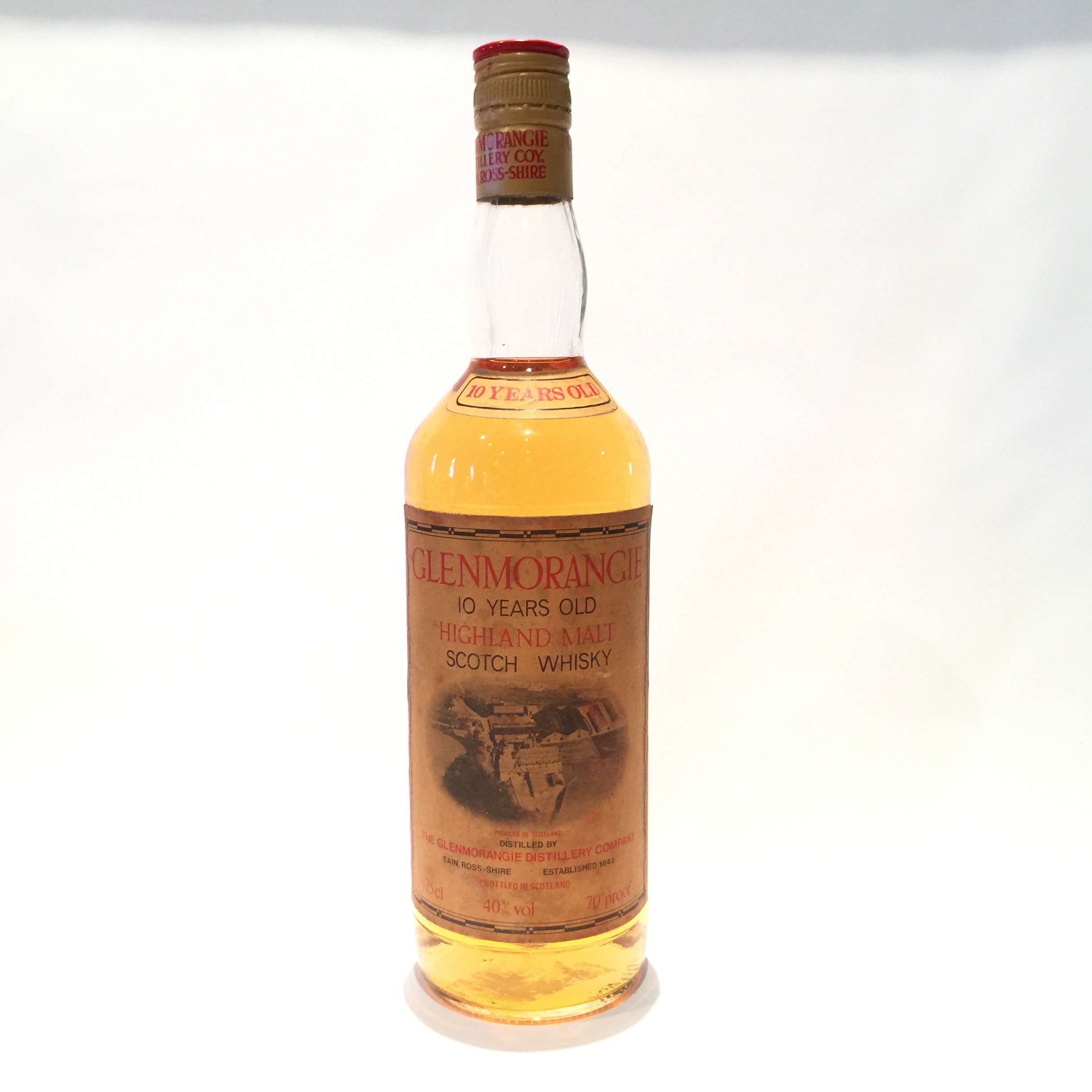 GlenmorangieグレンモーレンジOriginal Bottling10 Years oldHighland Malt Scotch Whisky40% vol 70°proof75 cl