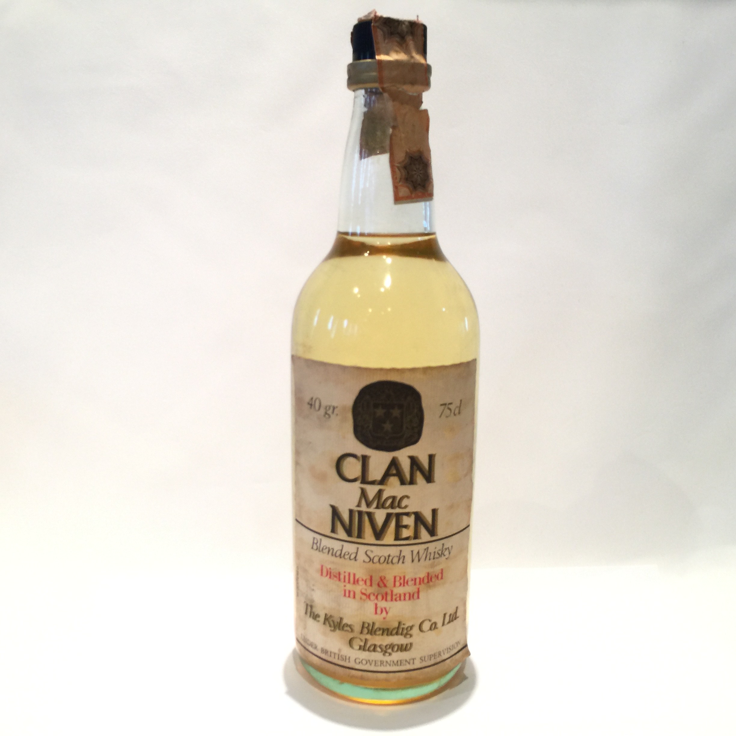Clan Mac NivenN }bN lCoKyles Blending Co.Blended Scotch Whisky40 gr.75 cl
