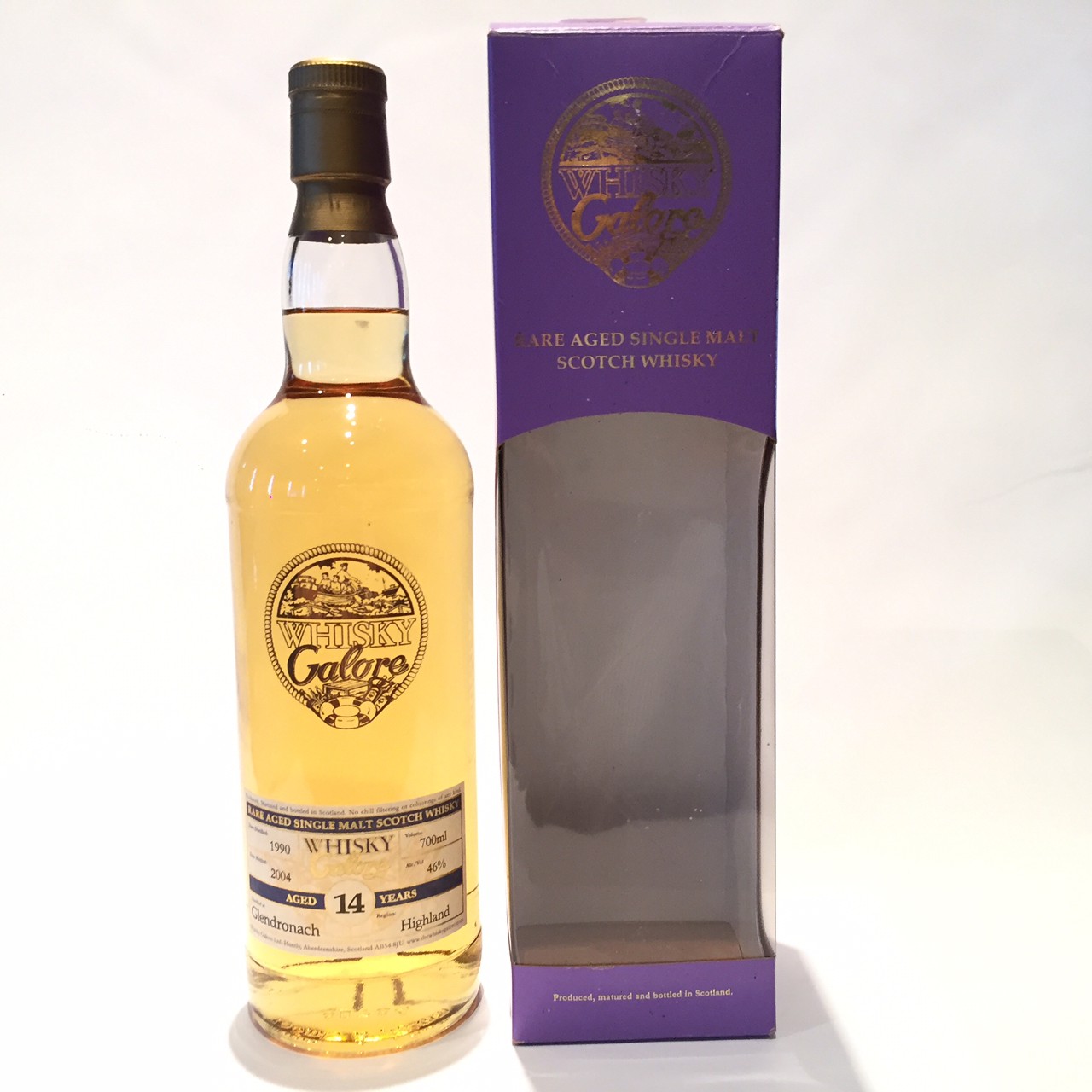 グレンドロナックGlendronachWhisky Galore1990 - 200414 Years old46% / 700ml