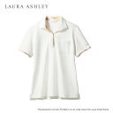 ローラアシュレイ LW203 ニットシャツ LAURA ASHLEY 介護 モンブラン 白衣 レディース 女性用