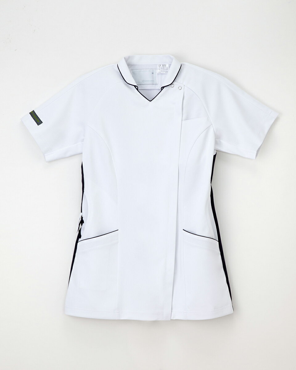 ナガイレーベン LX-5372 ハイブリッドメディウェア 上衣 女性用 白衣 ナースウェア レディース 医療 看護