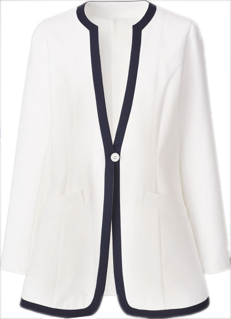 KAZEN 旧アプロン KZN207-c/10 ジャケット 上衣 白衣 女性用 レディス 2019年新作商品