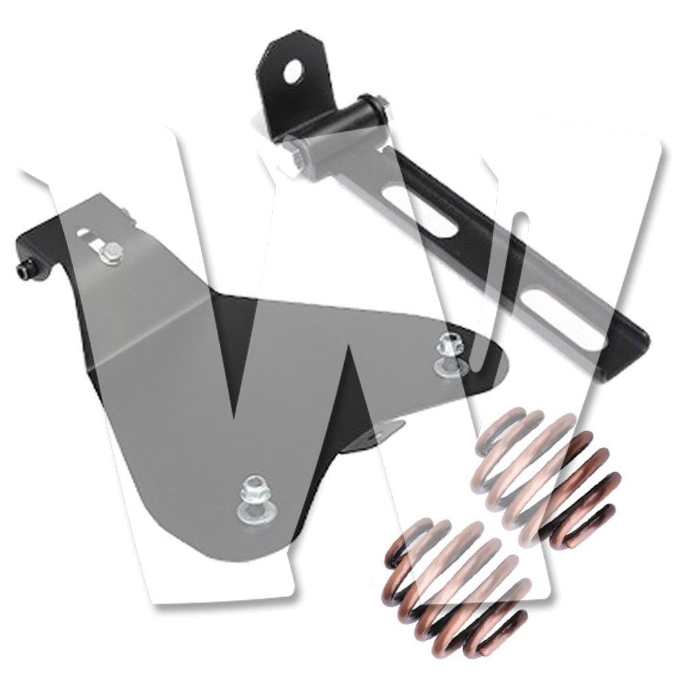 オートバイ ハーレー ソロ シート スプリング ブラケット ベースプレート ヤマハ カワサキ スズキ ボバー .. ブロンズ 交換用 汎用 カスタム パーツ 部品 SHB-Spring 新品