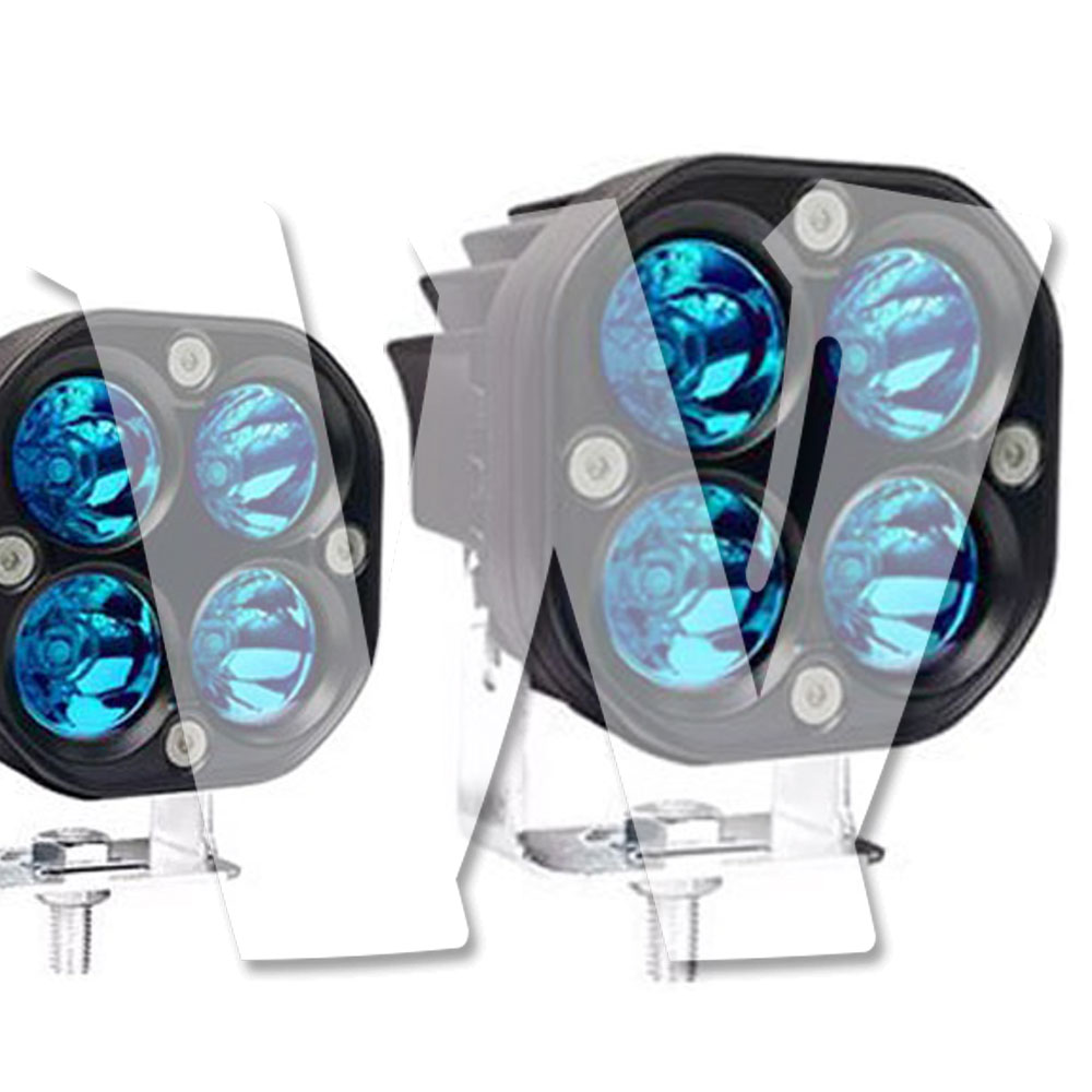 作業灯 LED ワークライト 3インチ 40W 4000LM ブルー 2個 12V/24V兼用 前照灯 投光器 防水 防塵 防震 オートバイ SUV 大型車 トラック ランクル 除雪車 漁船 トラクター 漁業用 農業機械 建設機械 汎用