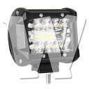 個数選択可能!! 作業灯 LED ワークライト 4インチ 60W ホワイト 2200LM 12V/24V兼用 前照灯 投光器 防水 防塵 防震 ジープ SUV 大型車 トラック ランクル 除雪車 漁船 トラクター 漁業用 農業機械 建設機械 道路 オートバイ 汎用