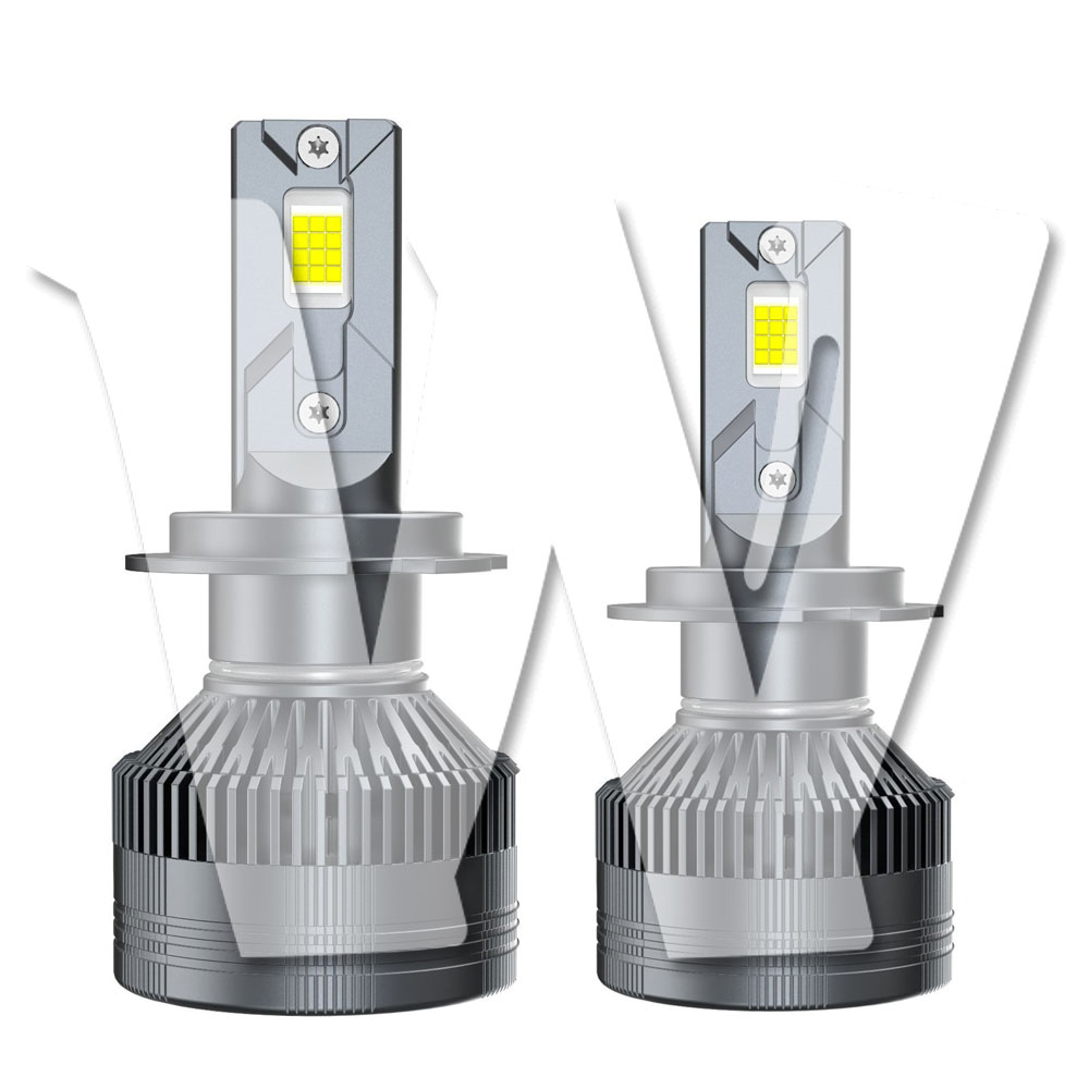 Rakuten - HID LED ヘッドライト 車検対応 【H7】 LED バルブ 120W 24000LM 光軸調整機能 フォグランプ バルブ バーナー ノイズ キャンセラー内蔵 高輝度 無極性 高品質 H85 IP68 1年保証