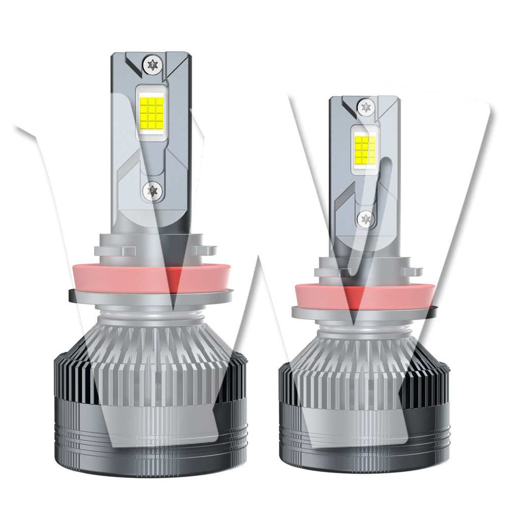 Rakuten - HID LED ヘッドライト 車検対応 【H8/H9/H11/H16】 兼用品 LED バルブ 120W 24000LM 光軸調整機能 フォグランプ バルブ バーナー ノイズ キャンセラー内蔵 高輝度 無極性 高品質 H85 IP68 1年保証