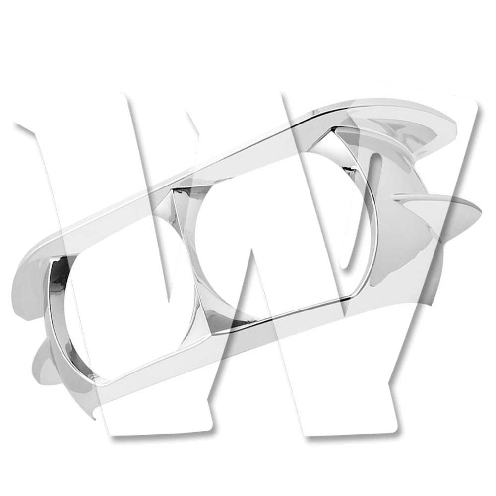 ハーレー ダビッドソン ツーリング エレクトラ ロードグライド 2015-2023 ヘッドライト トリム フェアリング カバー ABS シルバー オートバイ バイク カスタム パーツ 社外品 新品