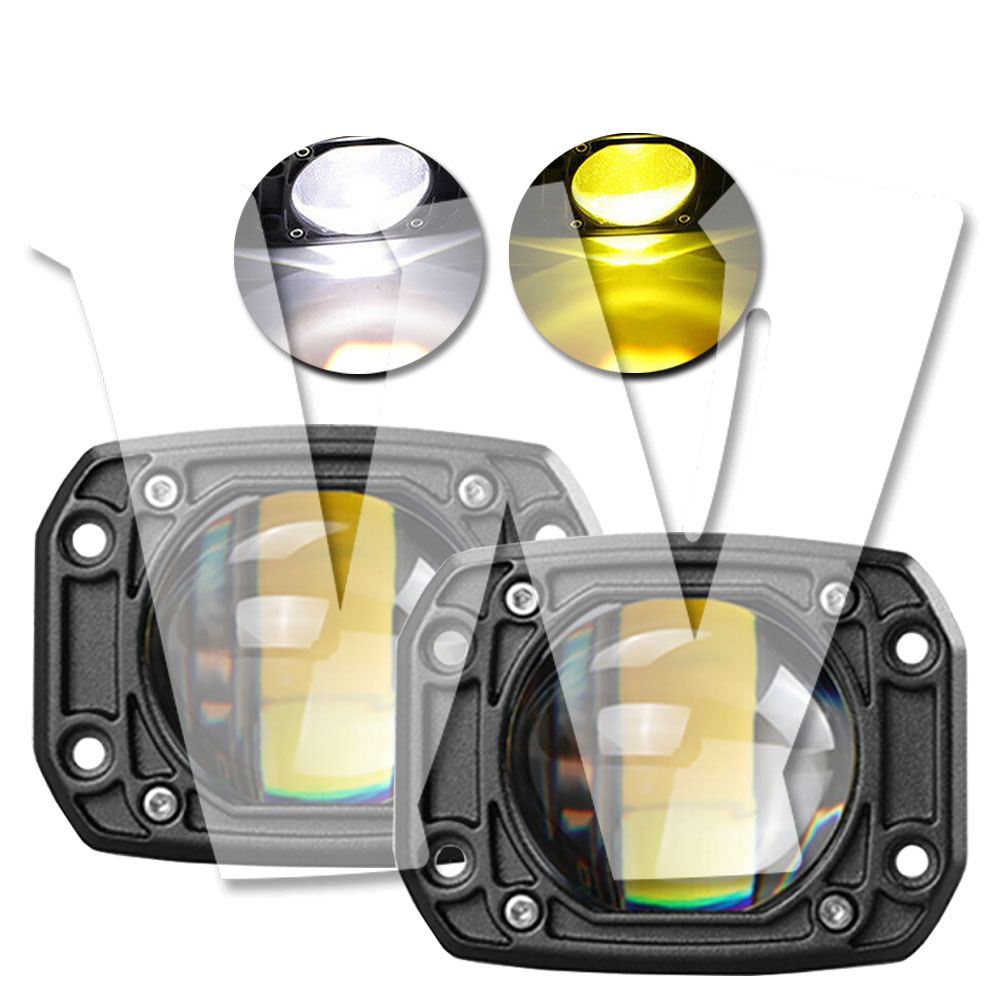 【埋込式】 LEDフォグランプ ホワイト/イエロー切り替え フォグライト 30W ジープ トラック UTV ATV 4x4 トレーラー ピックアップ 車 SUV ボート オフロード ランクル 除雪車 トラクター 12V/24V兼用 多用途