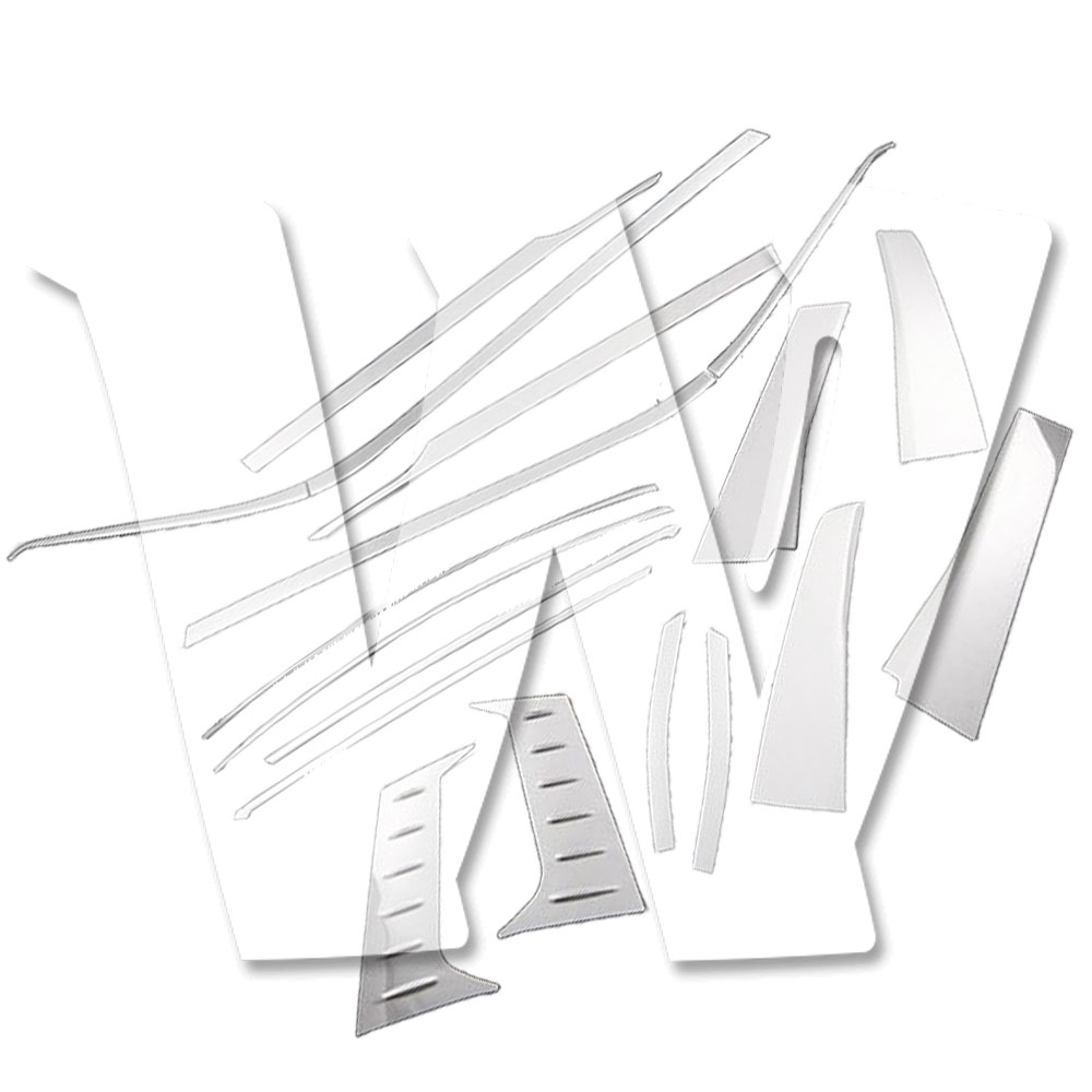 トヨタ アルファード ヴェルファイア 30系 前期 後期 ウィンドウトリム ウェザーストリップカバー ガーニッシュ ステンレス 鏡面 カスタム パーツ アクセサリー