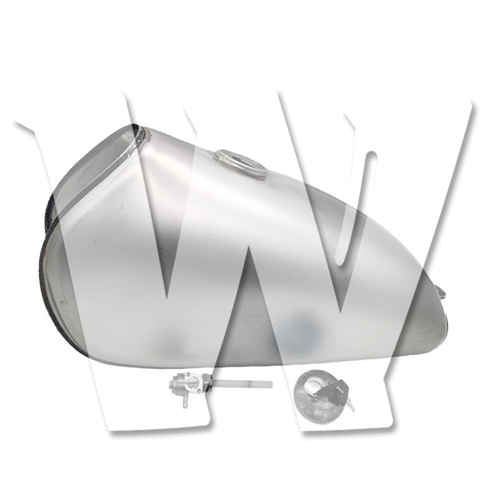 【ホンダ純正交換 フルセット】CG125/CG125S/CG250 ガソリンタンク 9L 未塗装 タンクキャップ・キー・..