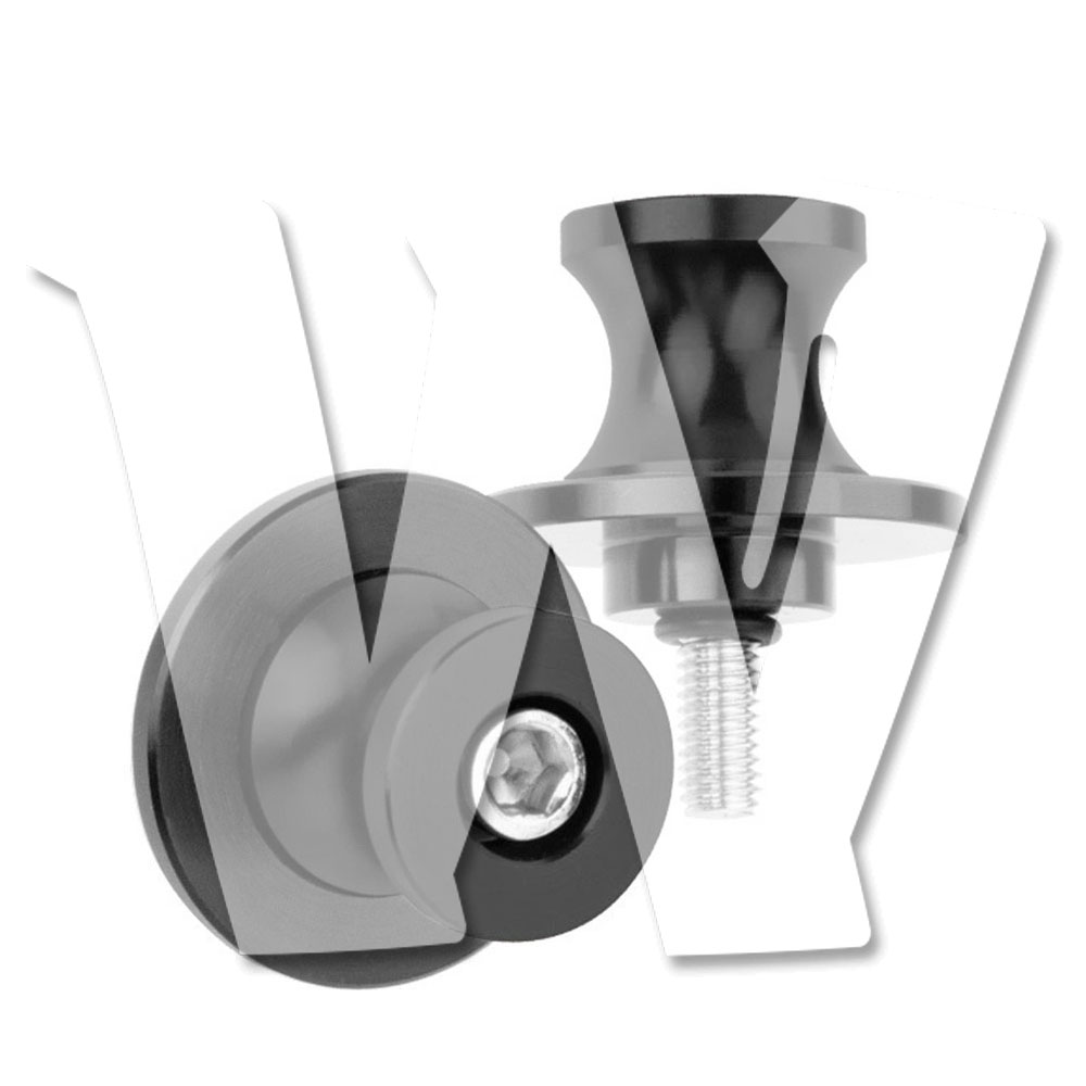 M6 スイングアームスライダー スプールスタンド ネジ ボルト KTM ヤマハ カワサキ ホンダ BMW スズキ ドゥカティ トライアンフ 汎用 ブラック 2個 オートバイ バイク パーツ アクセサリー