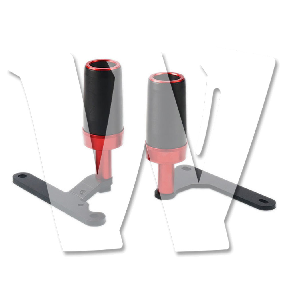 ヤマハ YAMAHA YZF R6 2017-2023年モデル フレームスライダー クラッシュガード エンジンガード プロテクター 落下保護 車体保護 左右セット ボルトなど付属 バイク パーツ カスタム