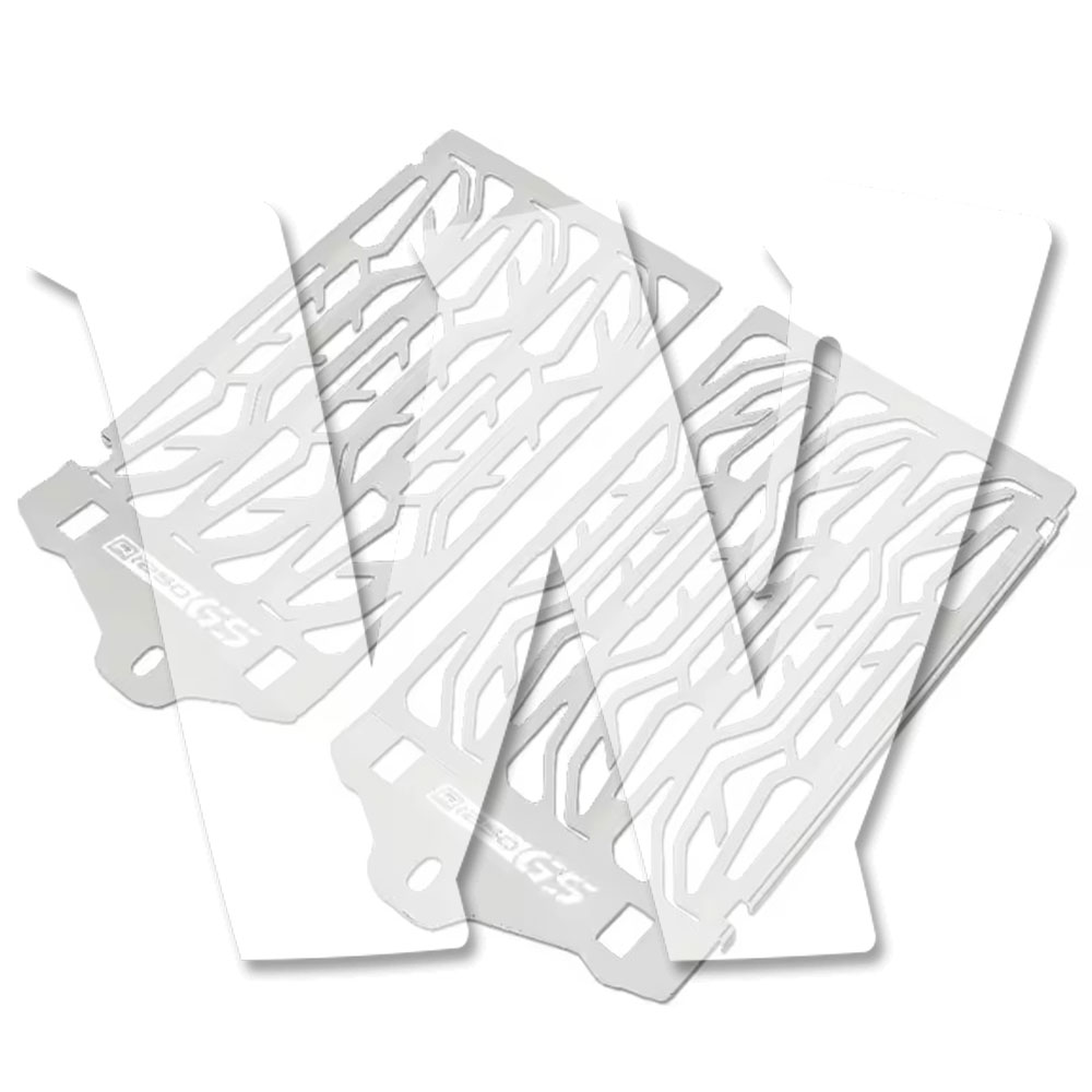 BMW R1200GS LC ADV 2013-2019年モデル クーラー ウォータータンク ラジエーターガード ネットフェンダー 保護カバー クロームメッキ シルバー パーツ カスタム オートバイ 社外品