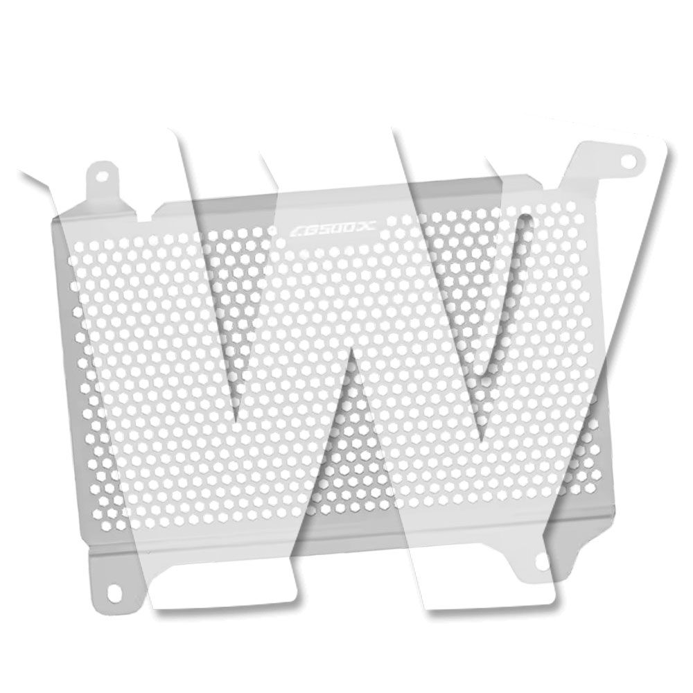 ホンダ HONDA CB500X CB 500 X 2019-2023モデル クーラー ウォータータンク ラジエーターガード ネットフェンダー 保護カバー クロームメッキ シルバー パーツ カスタム オートバイ 社外品