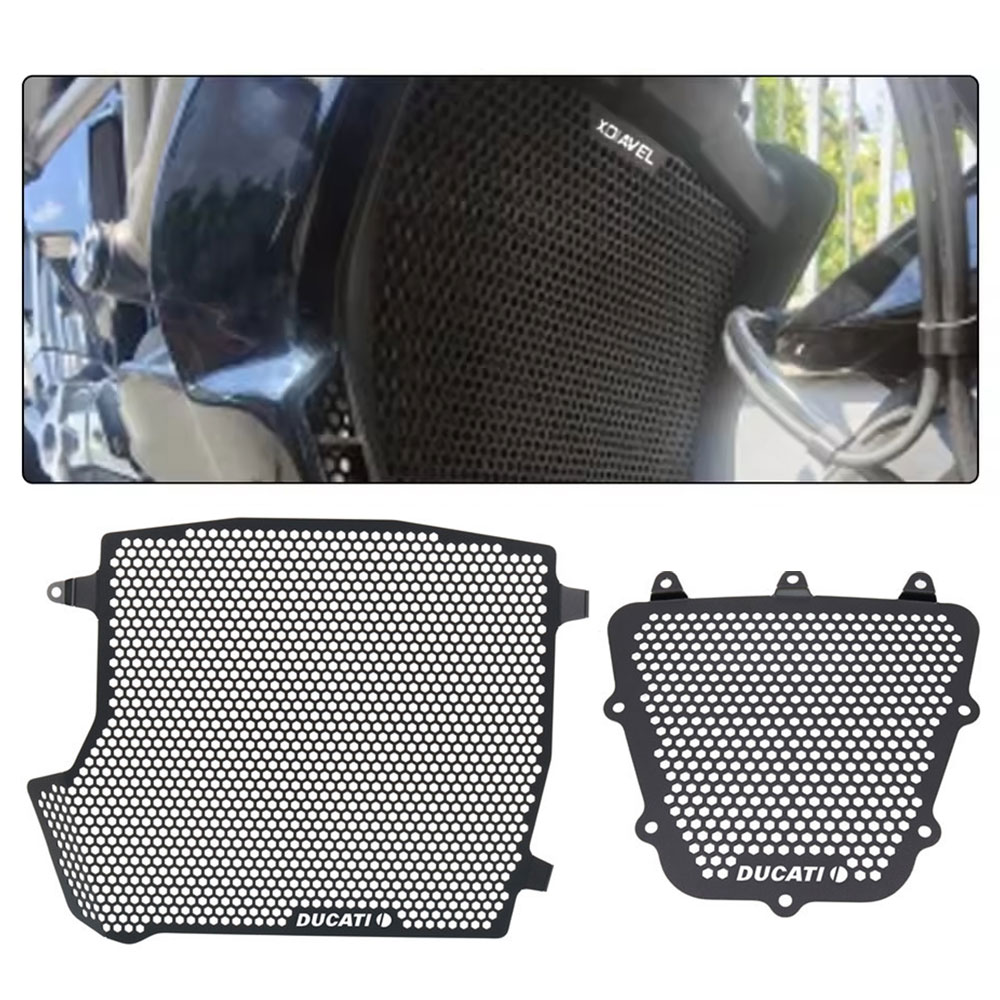 XDIAVEL 2016-2024年モデル クーラー ウォータータンク ラジエーターガード ネット...